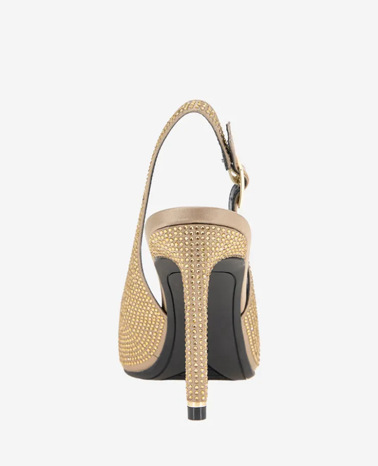 Quinnly Crystal Slingback Heel>Kenneth Cole