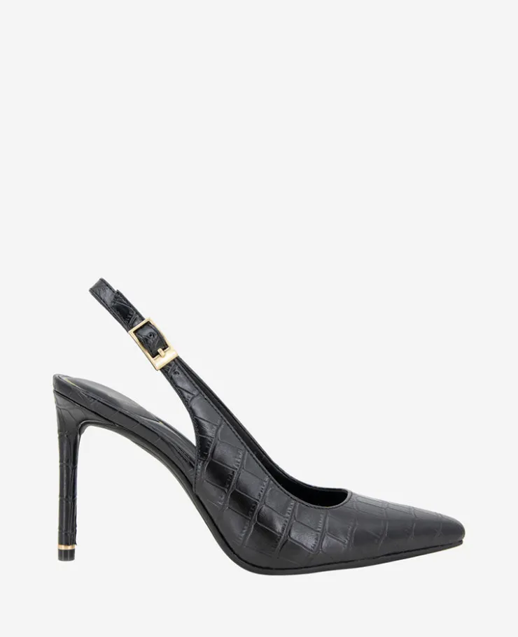 Quinnly Leather Croco Slingback Heel>Kenneth Cole Sale