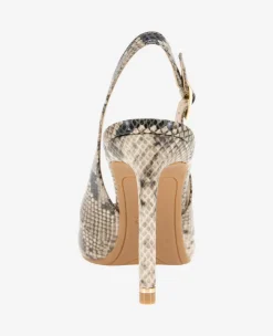 Quinnly Snakeskin Leather Slingback Heel><noscript><img width=