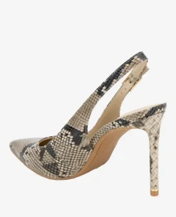 Quinnly Snakeskin Leather Slingback Heel><noscript><img width=