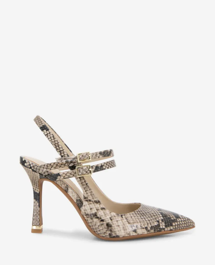 Raquel Snakeskin Leather Slingback Heel>Kenneth Cole Best