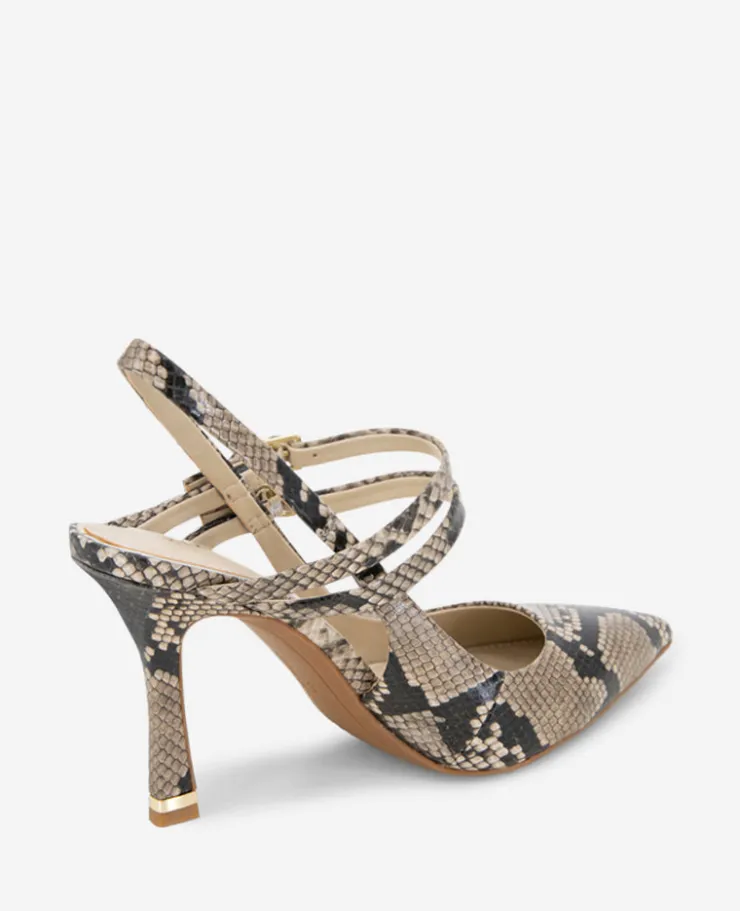 Raquel Snakeskin Leather Slingback Heel>Kenneth Cole Best