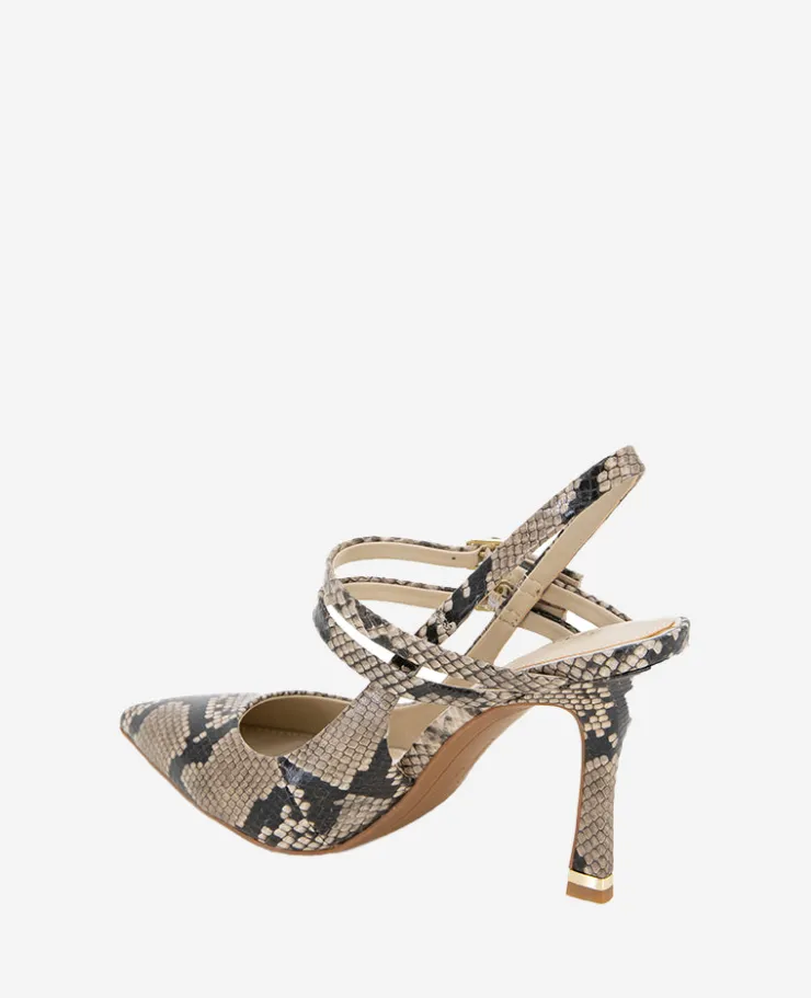 Raquel Snakeskin Leather Slingback Heel>Kenneth Cole Best