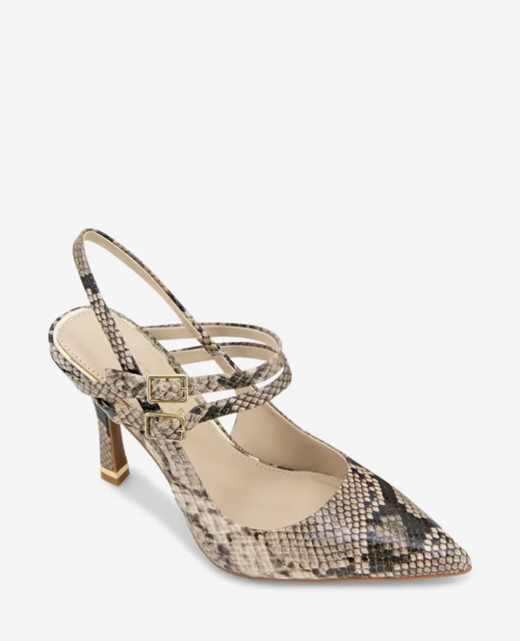 Raquel Snakeskin Leather Slingback Heel>Kenneth Cole Best