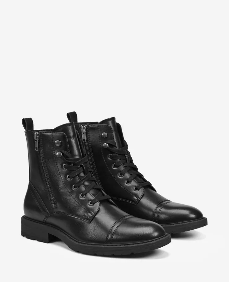 REACTION - Captain Cap Toe Double Zip Combat Boot>Kenneth Cole Discount