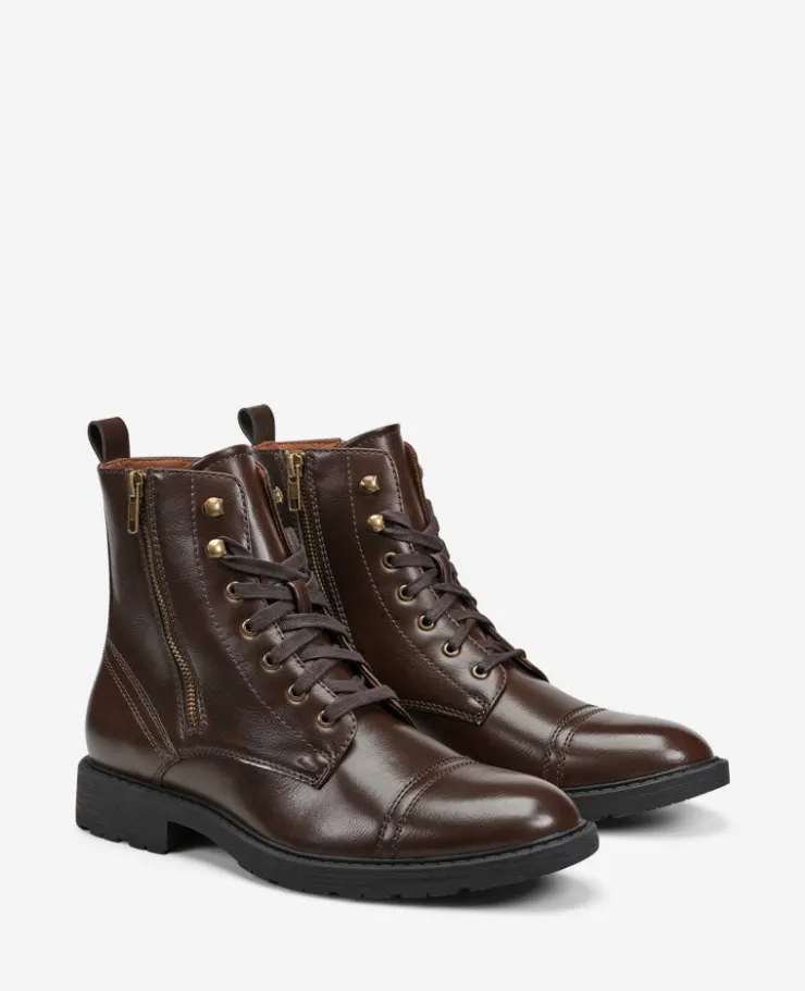 REACTION - Captain Cap Toe Double Zip Combat Boot>Kenneth Cole