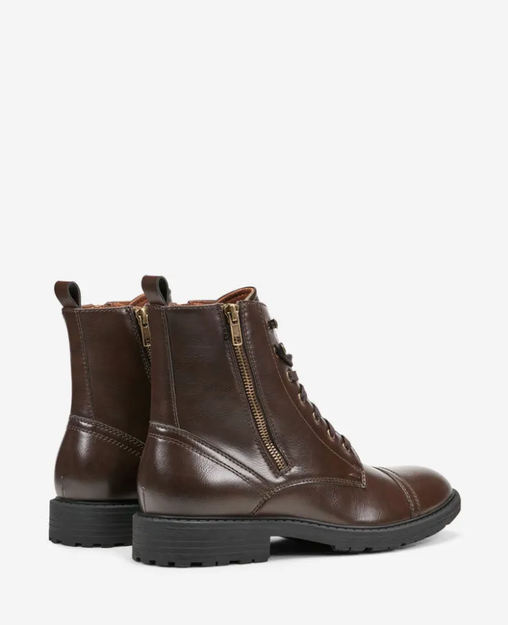 REACTION - Captain Cap Toe Double Zip Combat Boot>Kenneth Cole