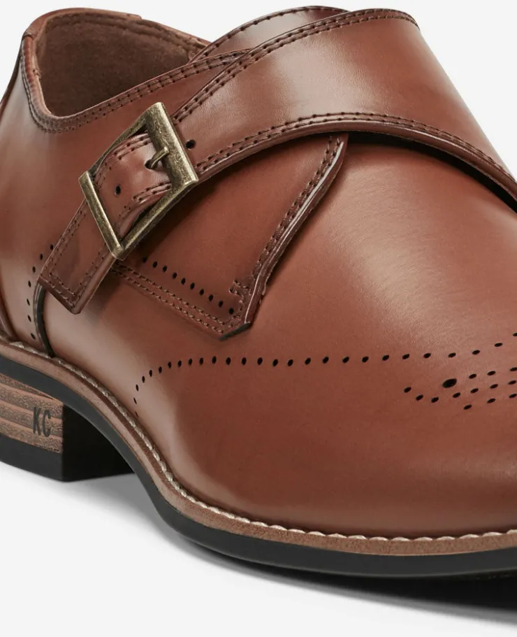 REACTION - Cheer Brogue Single Monk Strap>Kenneth Cole