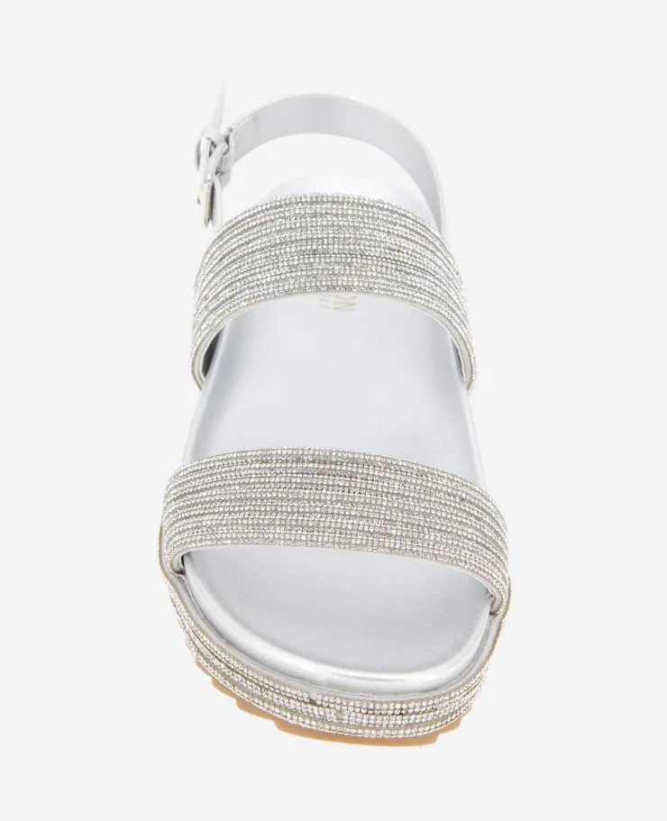 REACTION - Debra Two Band Crystal Sandal>Kenneth Cole New