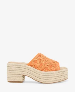 REACTION - Elissa Platform Raffia Sandal>Kenneth Cole Discount