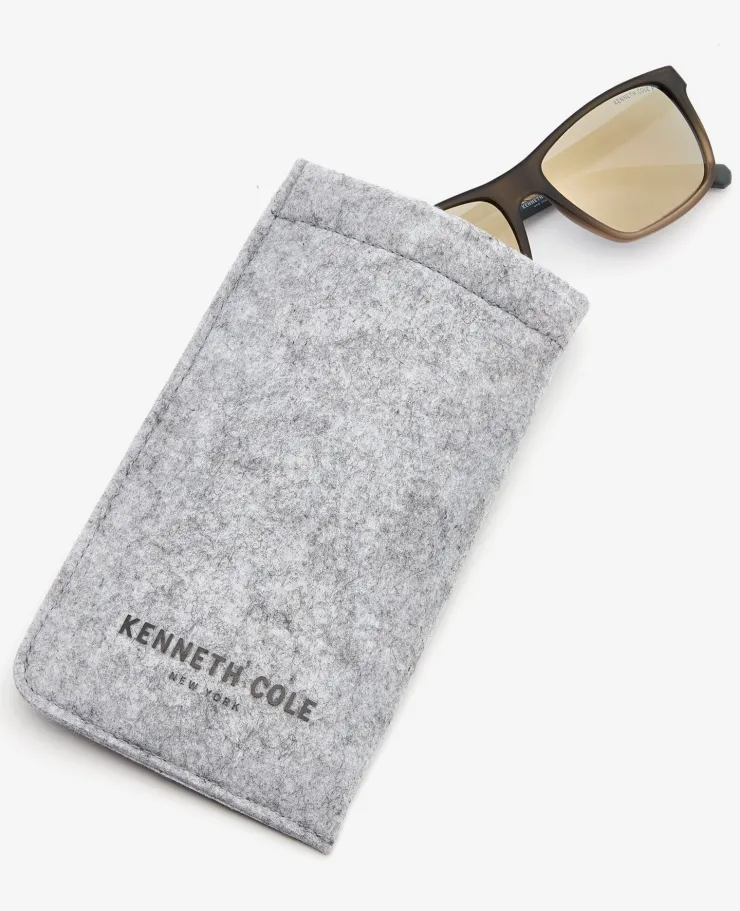 Rectangular Ultem Sunglasses>Kenneth Cole Sale