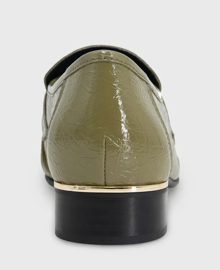 Reece Crinkle Patent Penny Loafer>Kenneth Cole Online