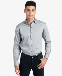 Regular-Fit Button-Down Stretch Dress Shirt with TEK FIT>Kenneth Cole Online