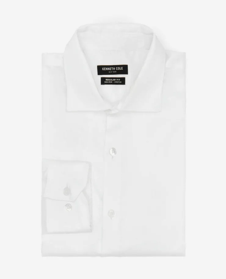 Regular-Fit Button-Down Stretch Dress Shirt with TEK FIT>Kenneth Cole Sale