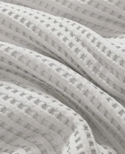 Reversible Solid Waffle Comforter Set><noscript><img width=