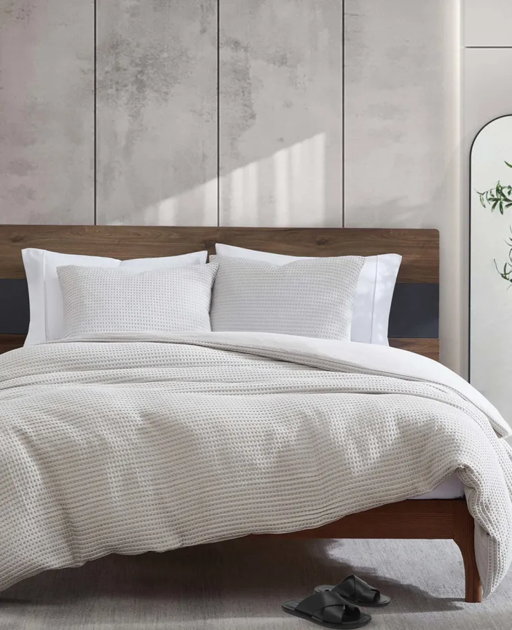 Reversible Solid Waffle Comforter Set>Kenneth Cole Discount