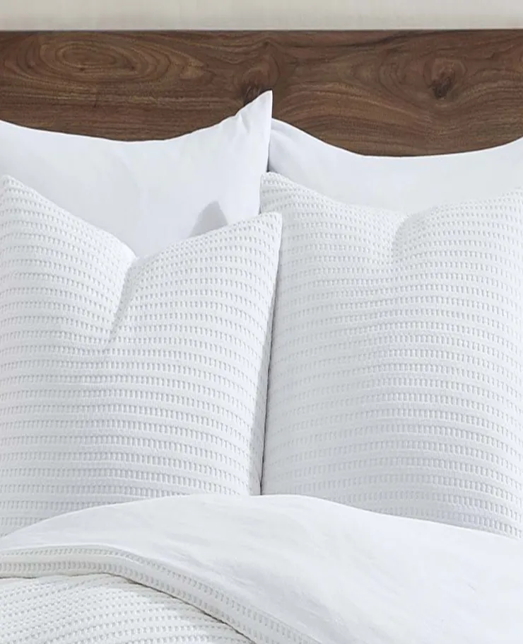 Reversible Solid Waffle Comforter Set>Kenneth Cole Outlet