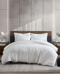 Reversible Solid Waffle Comforter Set><noscript><img width=