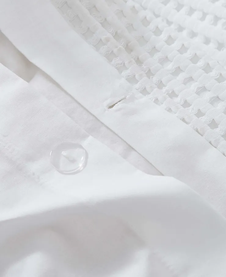 Reversible Solid Waffle Comforter Set>Kenneth Cole Outlet