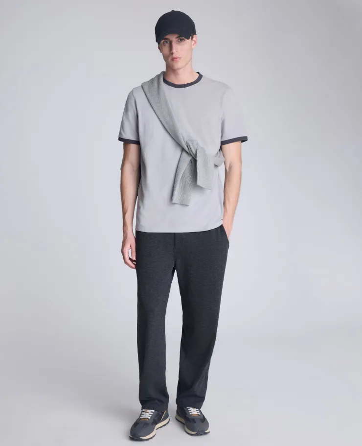 Ribbed Crewneck Tee>Kenneth Cole Outlet