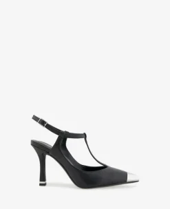 Romi T-Strap Leather Slingback Heel>Kenneth Cole Clearance