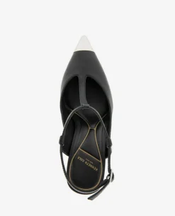 Romi T-Strap Leather Slingback Heel><noscript><img width=