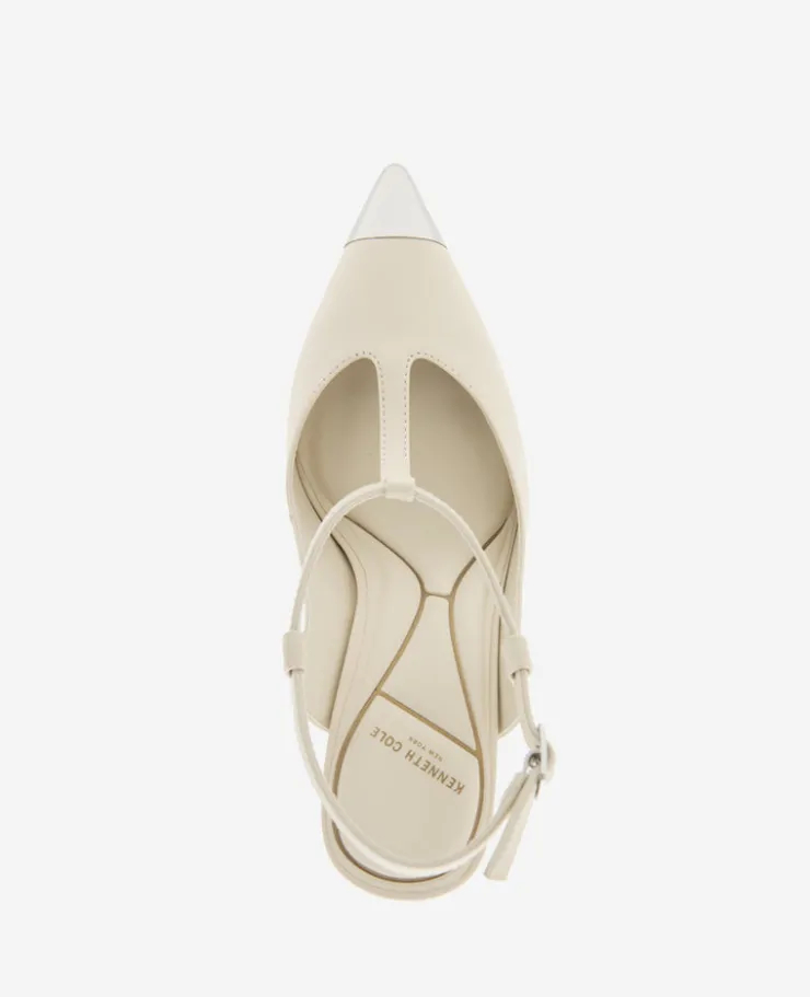 Romi T-Strap Leather Slingback Heel>Kenneth Cole Sale
