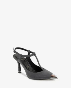 Romi T-Strap Suede Slingback Heel><noscript><img width=