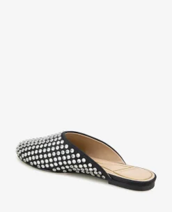 Saddie Studded Rhinestone Mule><noscript><img width=
