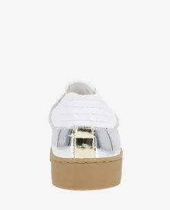 Sam Metallic Leather Mesh Sneaker><noscript><img width=