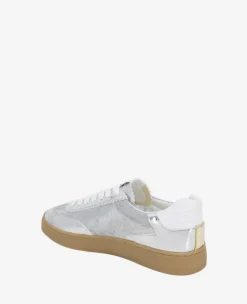 Sam Metallic Leather Mesh Sneaker><noscript><img width=