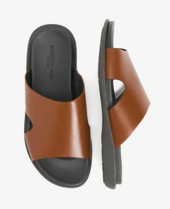 Sand-Y Beach Leather Slide Sandal><noscript><img width=