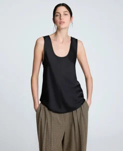 Satin Scoop Neck Tank>Kenneth Cole