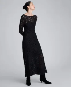 Scoop Back Stretch Lace Maxi Dress>Kenneth Cole Outlet
