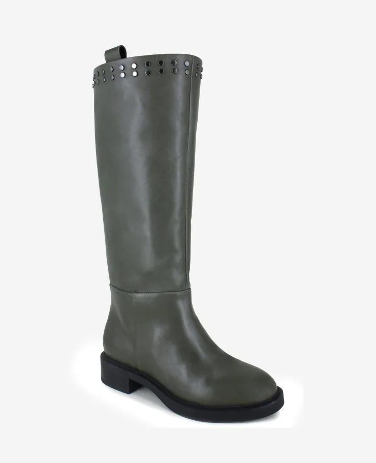 Scorpio Leather Stud Boot>Kenneth Cole Outlet