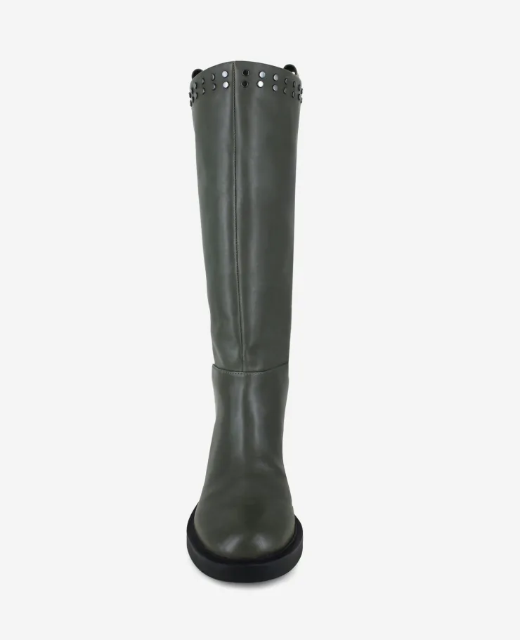 Scorpio Leather Stud Boot>Kenneth Cole Outlet