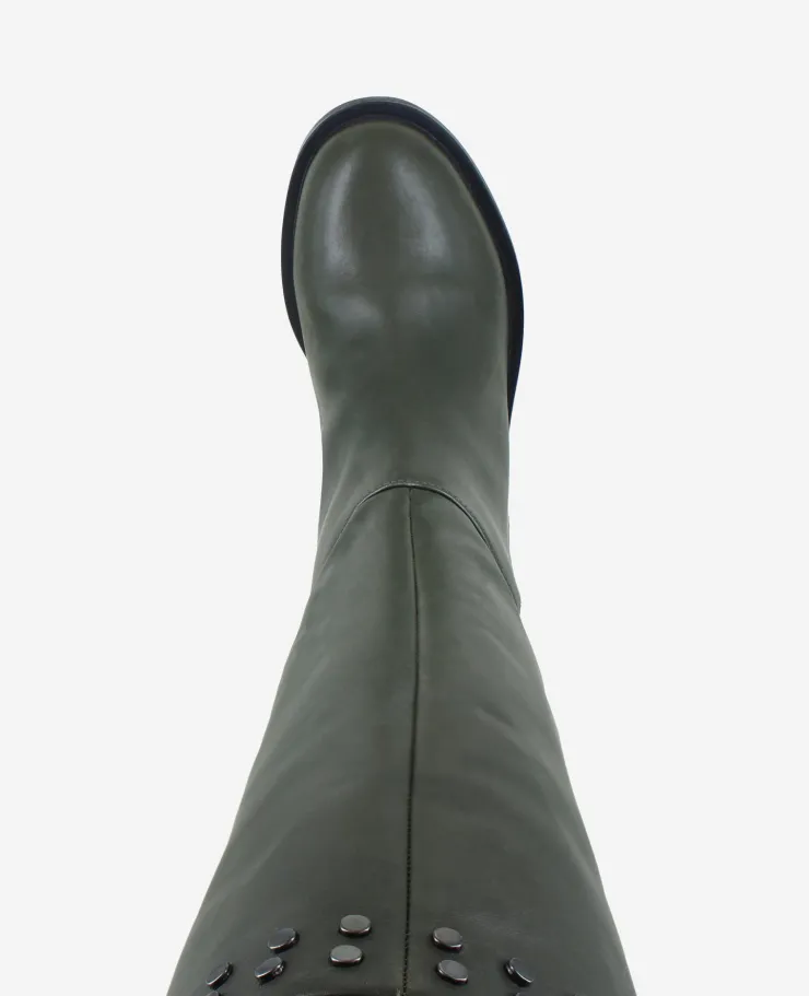 Scorpio Leather Stud Boot>Kenneth Cole Outlet