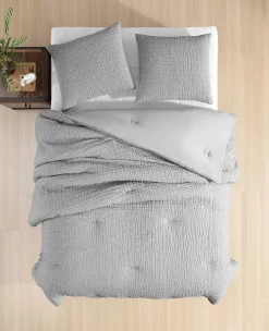 Serenity Wavy Lines Comforter Set><noscript><img width=