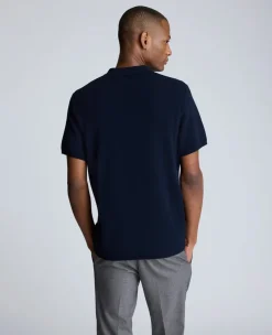 Short Sleeve Polo Sweater><noscript><img width=