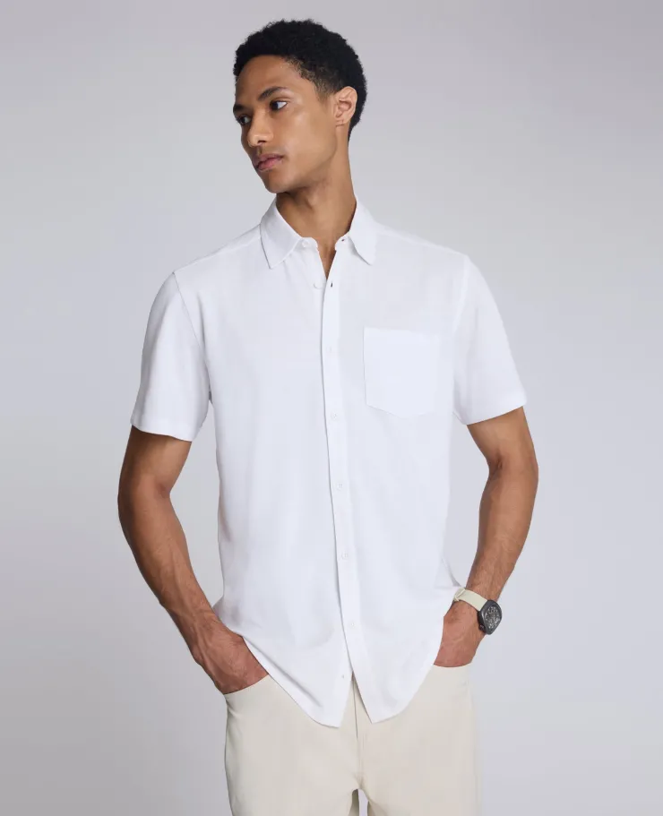 Short Sleeve Sportshirt with Chest Pocket>Kenneth Cole Sale