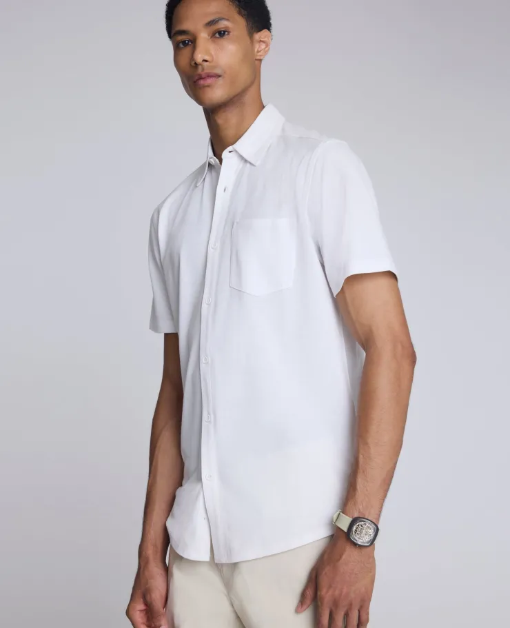 Short Sleeve Sportshirt with Chest Pocket>Kenneth Cole Sale