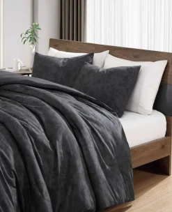 Silhouette Floral Comforter + Sham Set><noscript><img width=