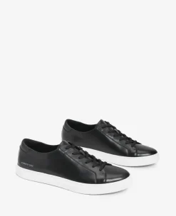 Site Exclusive! Men's Kam Leather Sneaker with Logo><noscript><img width=