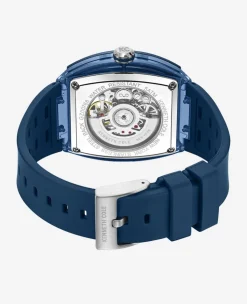 Skeleton Automatic Silicone Strap Watch><noscript><img width=