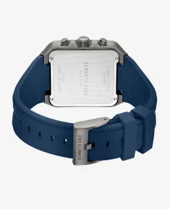 Skeleton Automatic Silicone Strap Watch><noscript><img width=