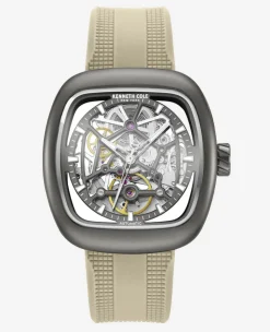 Skeleton Automatic Bracelet Watch with 3-Strap Set>Kenneth Cole Online
