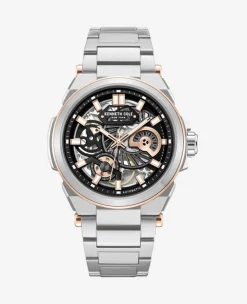 Skeleton Automatic Bracelet Watch>Kenneth Cole