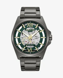 Skeleton Automatic Bracelet Watch>Kenneth Cole