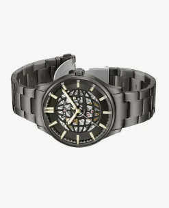 Skeleton Automatic Metal Bracelet Watch><noscript><img width=