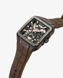 Skeleton Automatic Silicone Watch><noscript><img width=